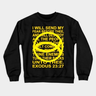 Yellow Ichthys – Exodus 23:27 Crewneck Sweatshirt